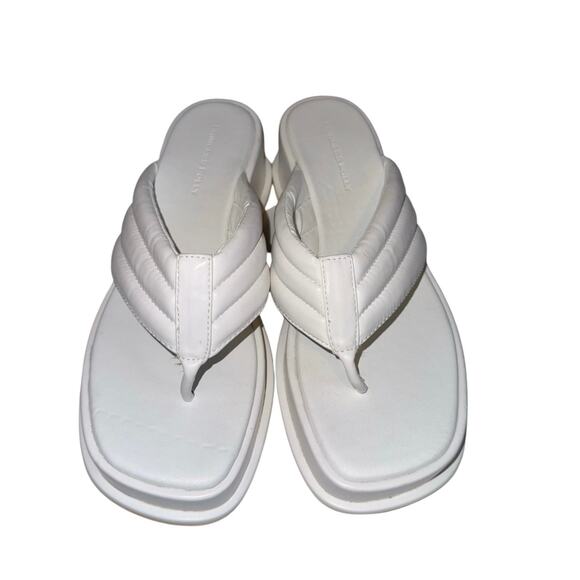 Princess Polly White Pump It Up Platform Sandals Size 9 - Picture 4 of 9